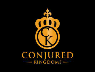 Conjured Kingdoms  logo design by BlessedArt