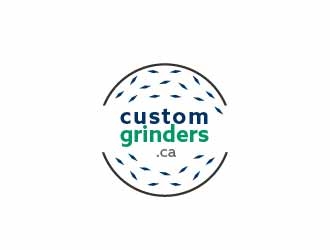 CustomGrinders.ca logo design by SOLARFLARE