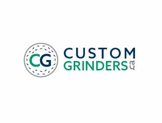 CustomGrinders.ca logo design by SOLARFLARE