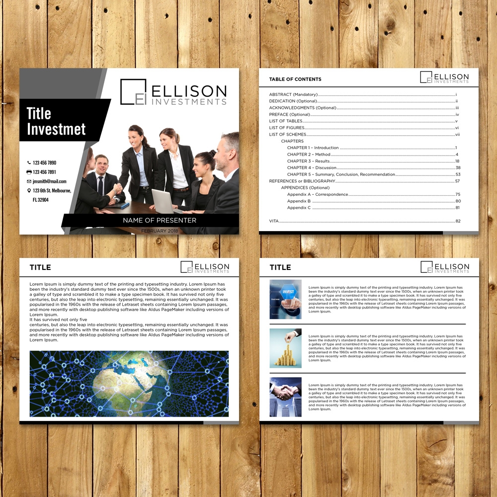 Ellison Investments logo design by torresace