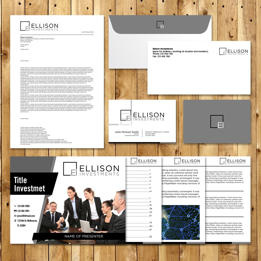 Ellison Investments logo design by torresace