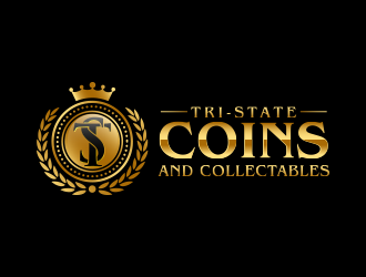 Tri-state coins and collectables logo design by keylogo