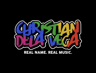 DJ Christian Dela Vega logo design by excelentlogo