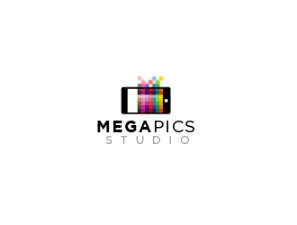 megapics logo design by Loregraphic