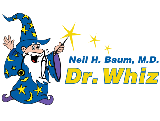 Neil H. Baum, M.D. is Dr. Whiz logo design by aldesign