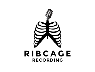 Ribcage Recording logo design by aldesign
