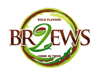 2Brews logo design by enzidesign