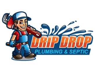 Drip Drop Plumbing & Septic logo design by invento