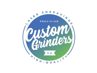 CustomGrinders.ca logo design by mob1900