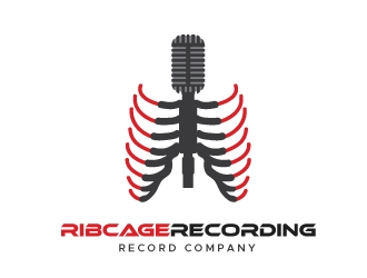 Ribcage Recording logo design by emberdezign