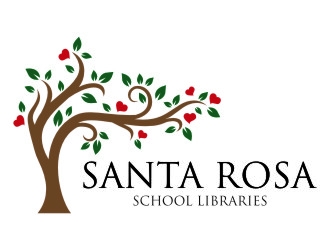 Santa Rosa School Libraries logo design by jetzu