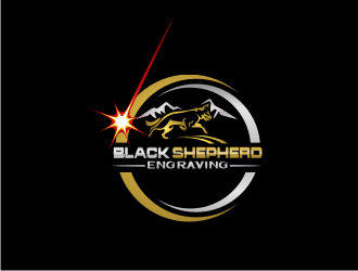 Black Shepherd Engraving logo design by BintangDesign