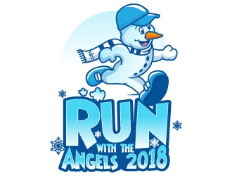 Run with the Angels 2018 logo design by Aelius