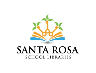Santa Rosa School Libraries logo design by bcendet