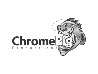 Chrome Pig Productions logo design by mletus