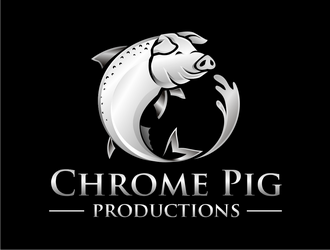Chrome Pig Productions logo design by haze