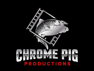 Chrome Pig Productions logo design by jaize