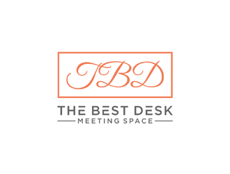 TBD (the best desk) Meeting Space logo design by johana