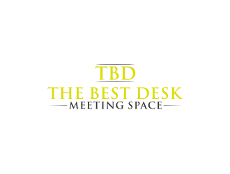 TBD (the best desk) Meeting Space logo design by yeve