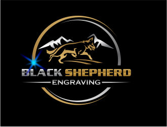 Black Shepherd Engraving logo design by evdesign
