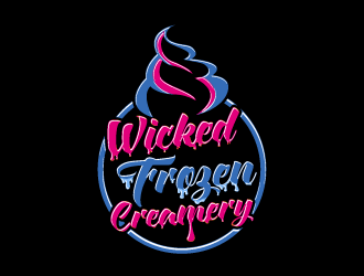 Wicked Frozen Creamery logo design by torresace