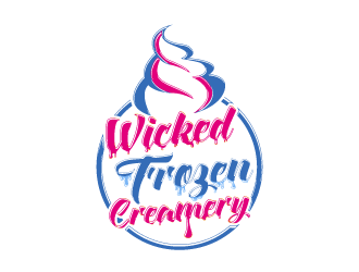 Wicked Frozen Creamery logo design by torresace