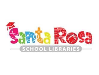 Santa Rosa School Libraries logo design by shere