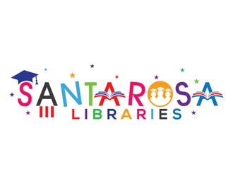 Santa Rosa School Libraries logo design by shere
