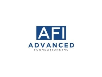 AFI Advanced Foundations Inc logo design by bricton
