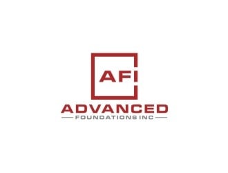 AFI Advanced Foundations Inc logo design by bricton