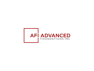 AFI Advanced Foundations Inc logo design by L E V A R