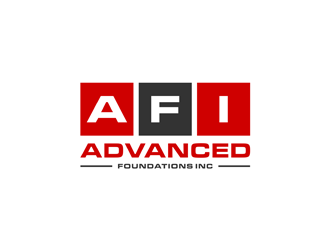 AFI Advanced Foundations Inc logo design by alby