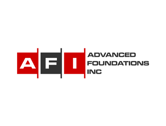 AFI Advanced Foundations Inc logo design by alby
