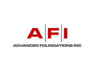 AFI Advanced Foundations Inc logo design by alby