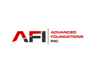 AFI Advanced Foundations Inc logo design by alby
