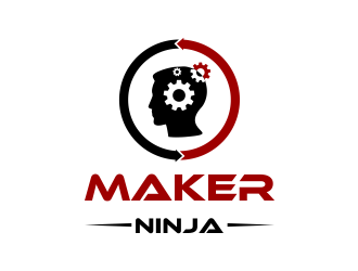 Maker Ninja logo design by Girly