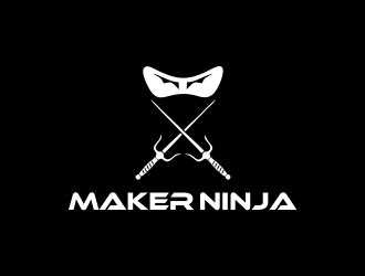Maker Ninja logo design by mletus