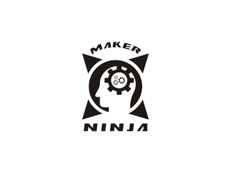 Maker Ninja logo design by Diponegoro_