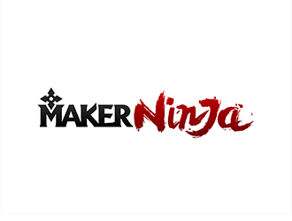 Maker Ninja logo design by hole