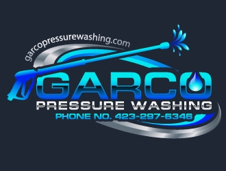 GARCO PRESSURE WASHING logo design by uttam