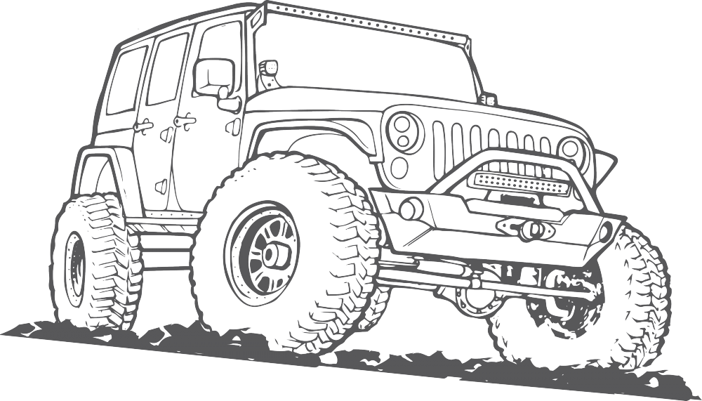 Jeep Logo Pages Printable Coloring Pages