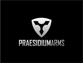 Praesidium Arms logo design by hole