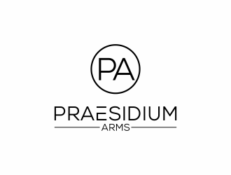 Praesidium Arms logo design by ubai popi