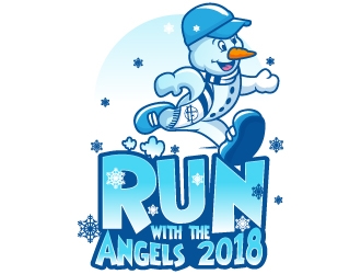 Run with the Angels 2018 logo design by Aelius
