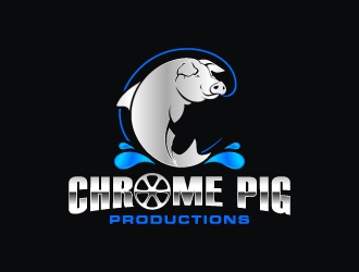 Chrome Pig Productions logo design by Aelius