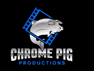 Chrome Pig Productions logo design by jaize