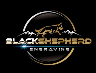 Black Shepherd Engraving logo design by REDCROW