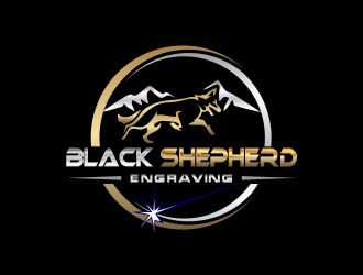 Black Shepherd Engraving logo design by cahyobragas