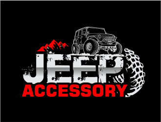 Jeep Accessory (or jeepaccessory.com)  logo design by Girly