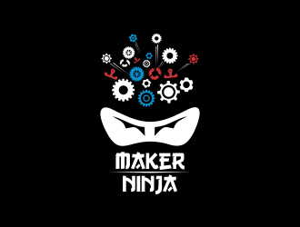 Maker Ninja logo design by mletus